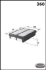 Filtre à Air SONGYONG  Tivoli 1.6 e-Xgi